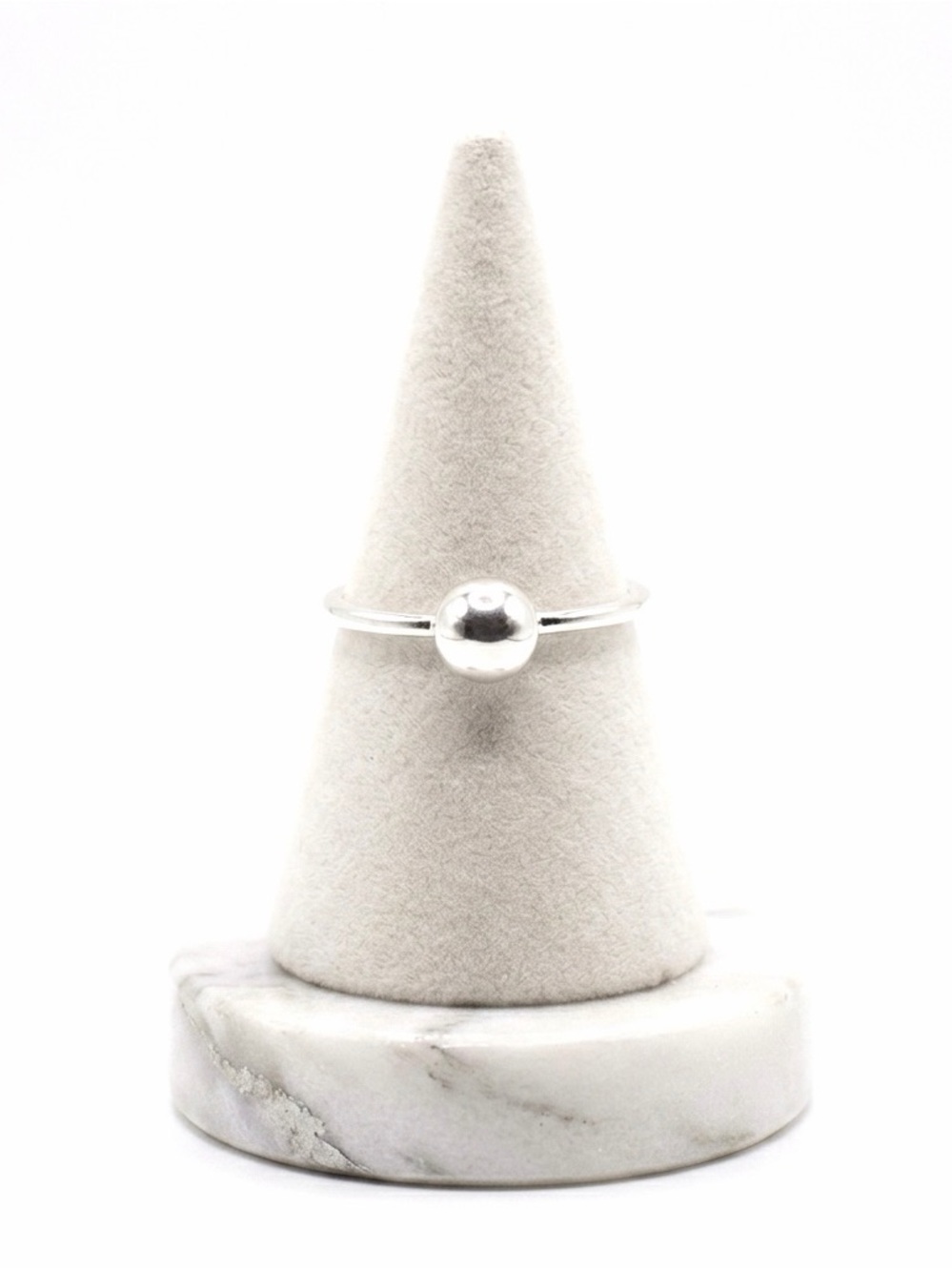 New Sterling Silver Hershey Kiss Minimalist Bohemian Handmade Ring Size: 7